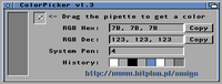 ColorPicker - pixel color picker for Amiga Workbench
