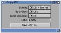 EmptyADF - blank ADF disk image creator for AmigaOS